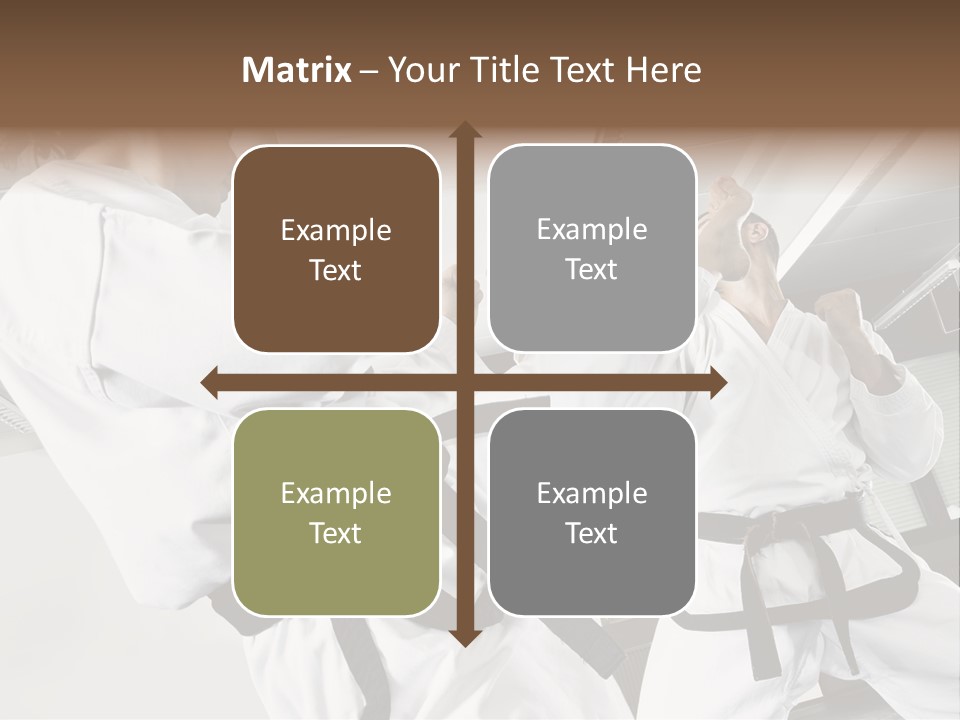 Exercise Foot Karate PowerPoint Template