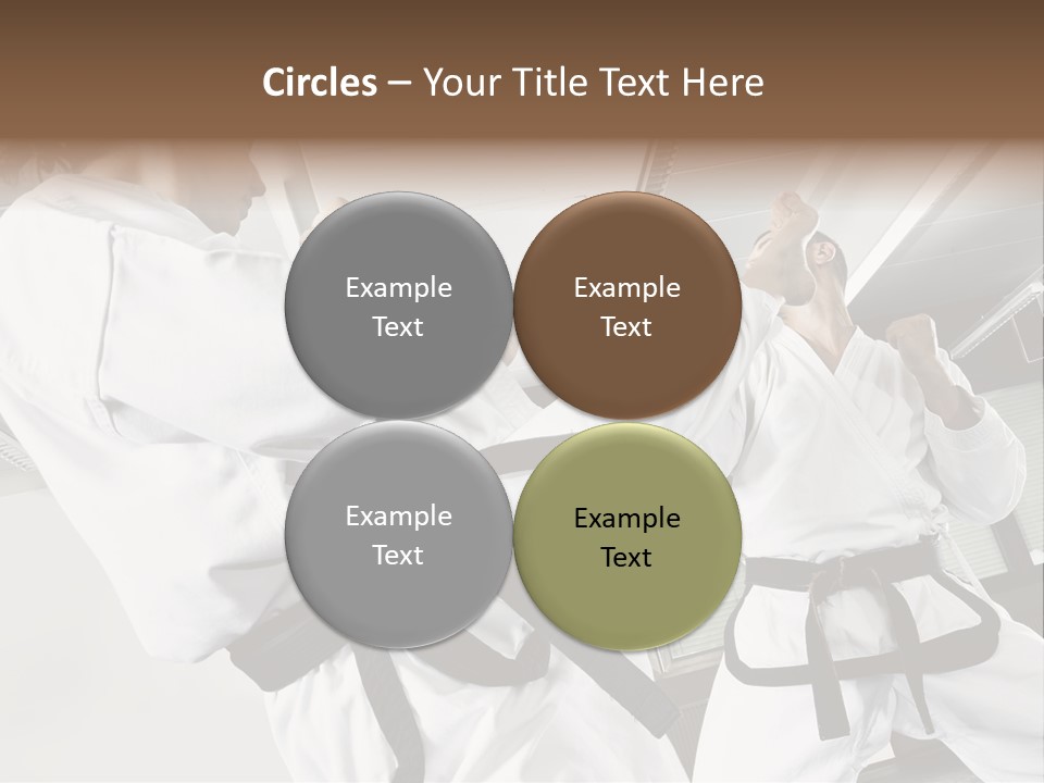 Exercise Foot Karate PowerPoint Template