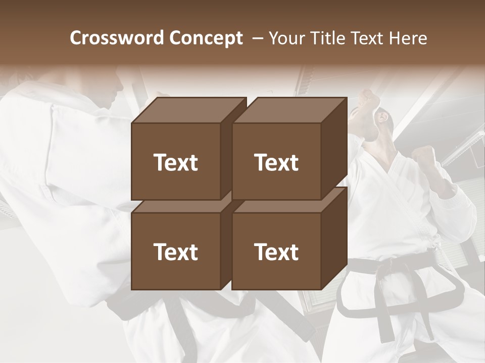 Exercise Foot Karate PowerPoint Template