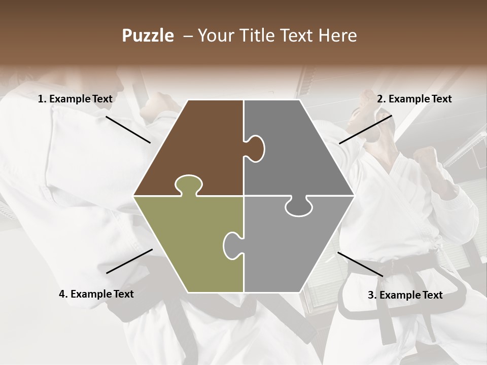 Exercise Foot Karate PowerPoint Template