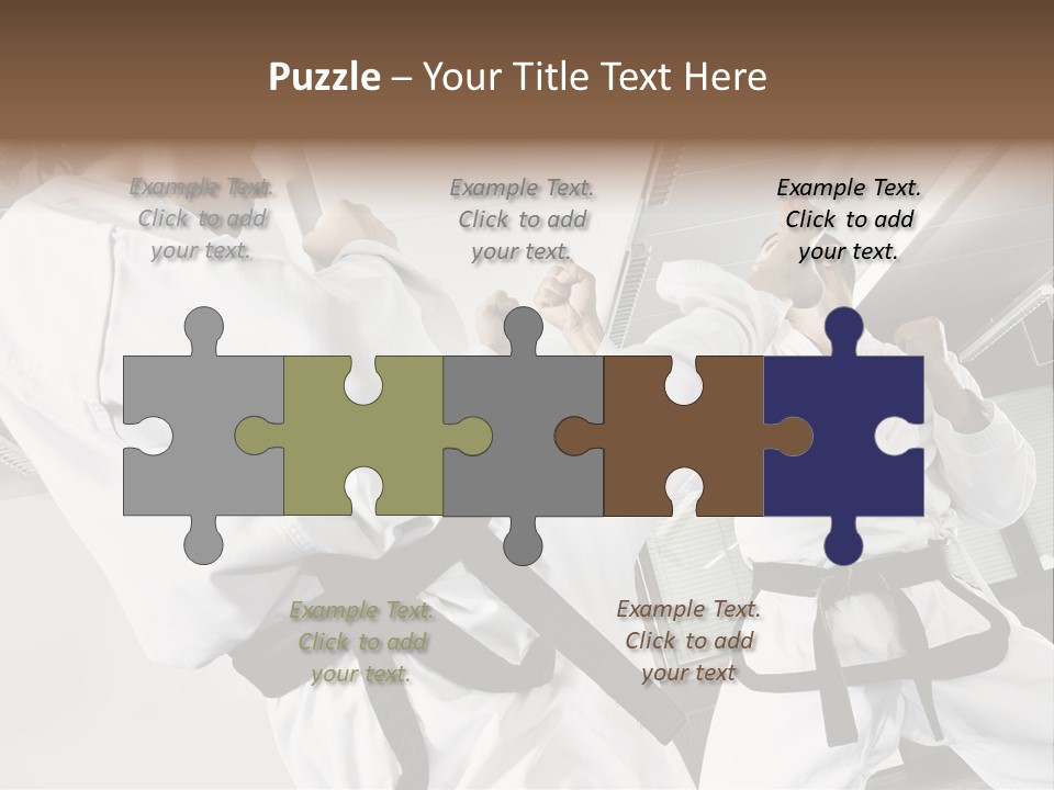 Exercise Foot Karate PowerPoint Template