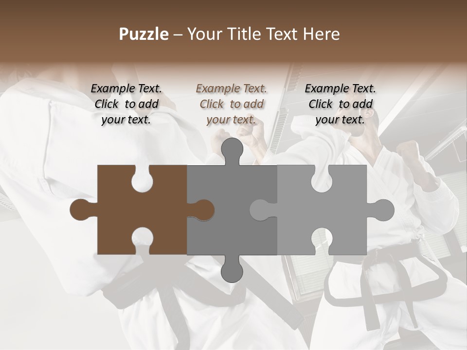 Exercise Foot Karate PowerPoint Template