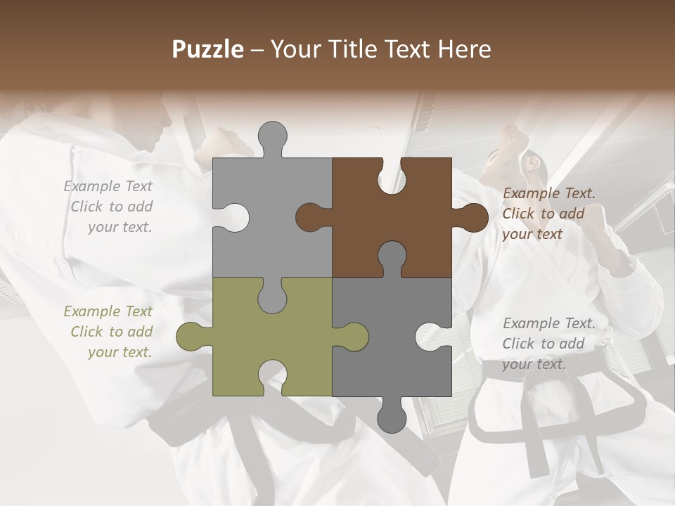 Exercise Foot Karate PowerPoint Template