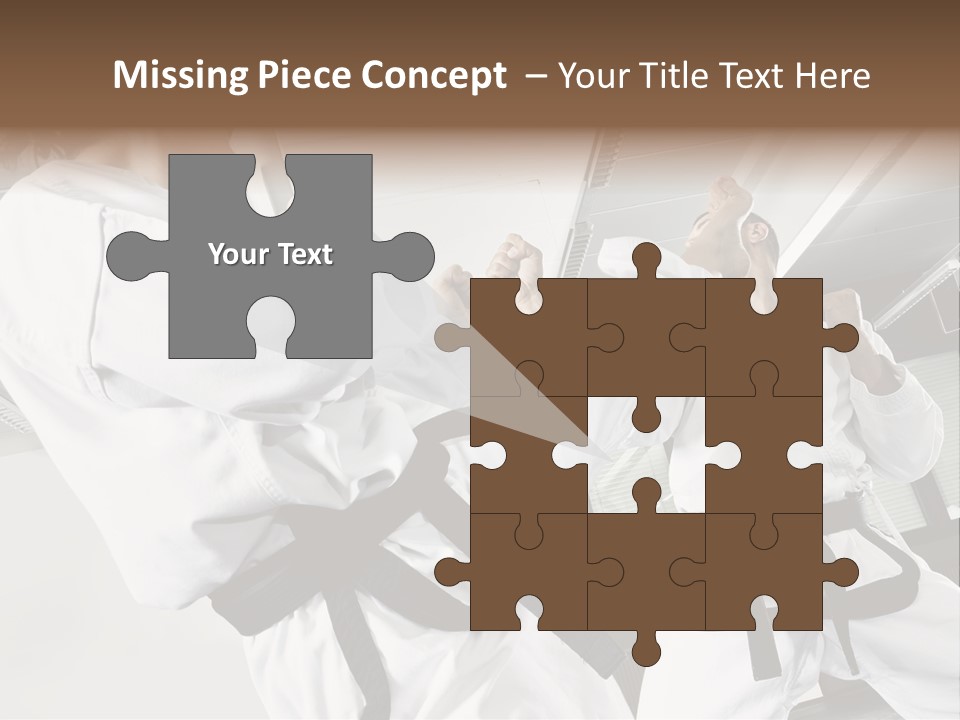 Exercise Foot Karate PowerPoint Template