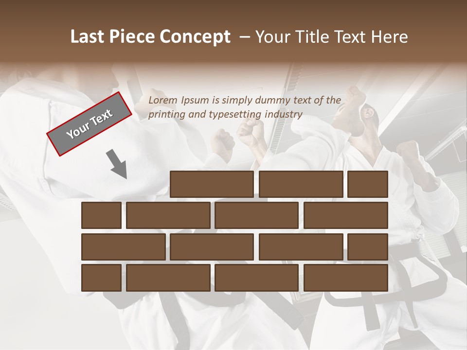 Exercise Foot Karate PowerPoint Template