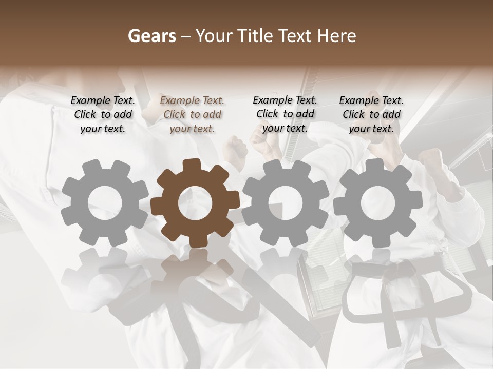 Exercise Foot Karate PowerPoint Template