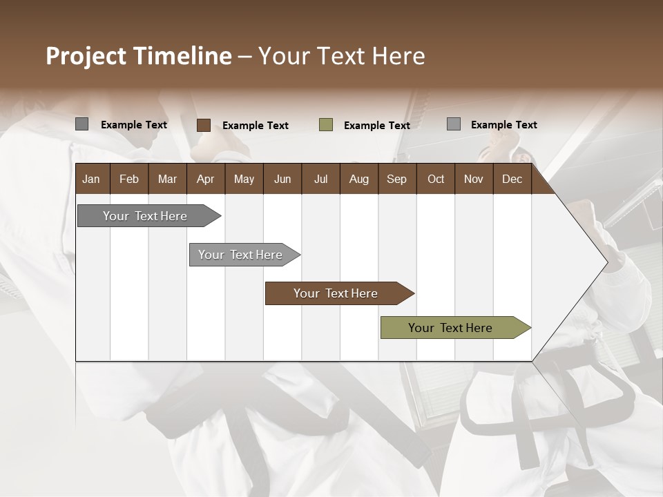 Exercise Foot Karate PowerPoint Template