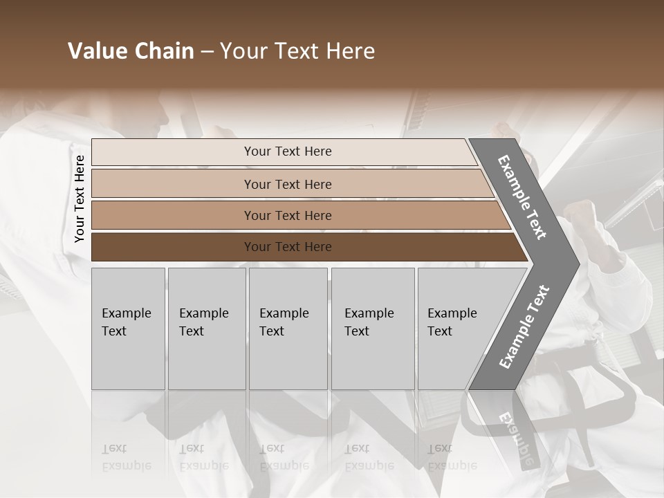 Exercise Foot Karate PowerPoint Template