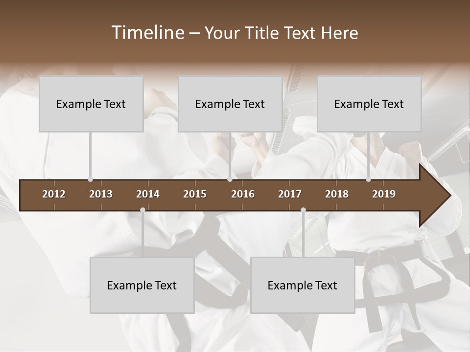 Exercise Foot Karate PowerPoint Template