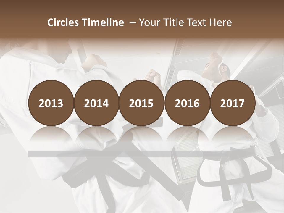 Exercise Foot Karate PowerPoint Template