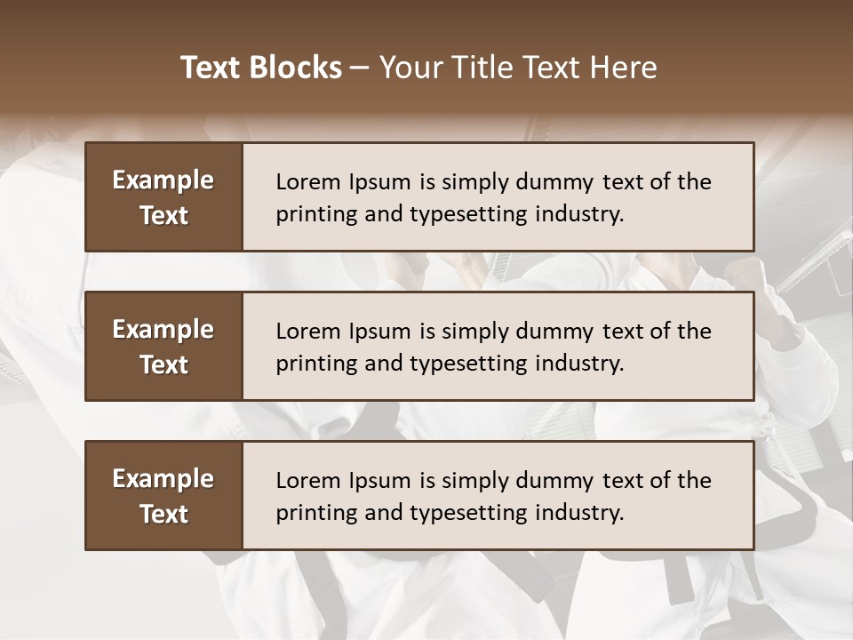 Exercise Foot Karate PowerPoint Template