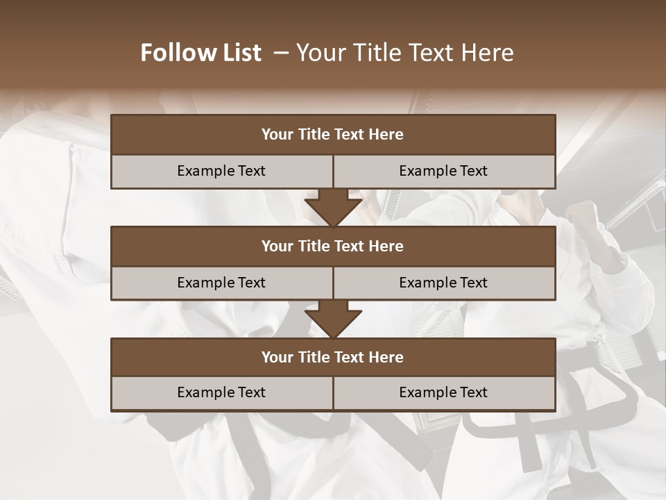 Exercise Foot Karate PowerPoint Template