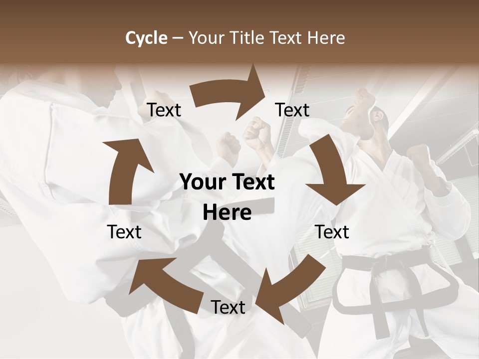 Exercise Foot Karate PowerPoint Template