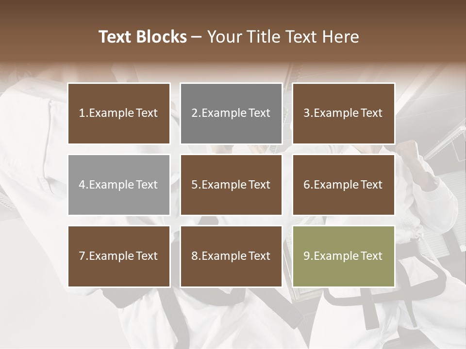 Exercise Foot Karate PowerPoint Template