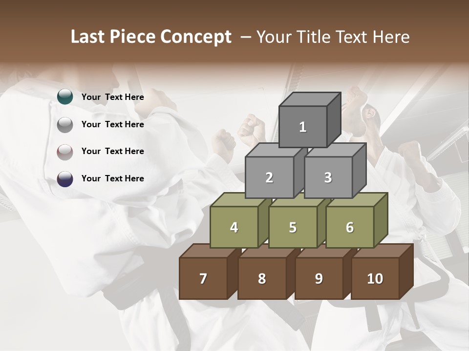 Exercise Foot Karate PowerPoint Template