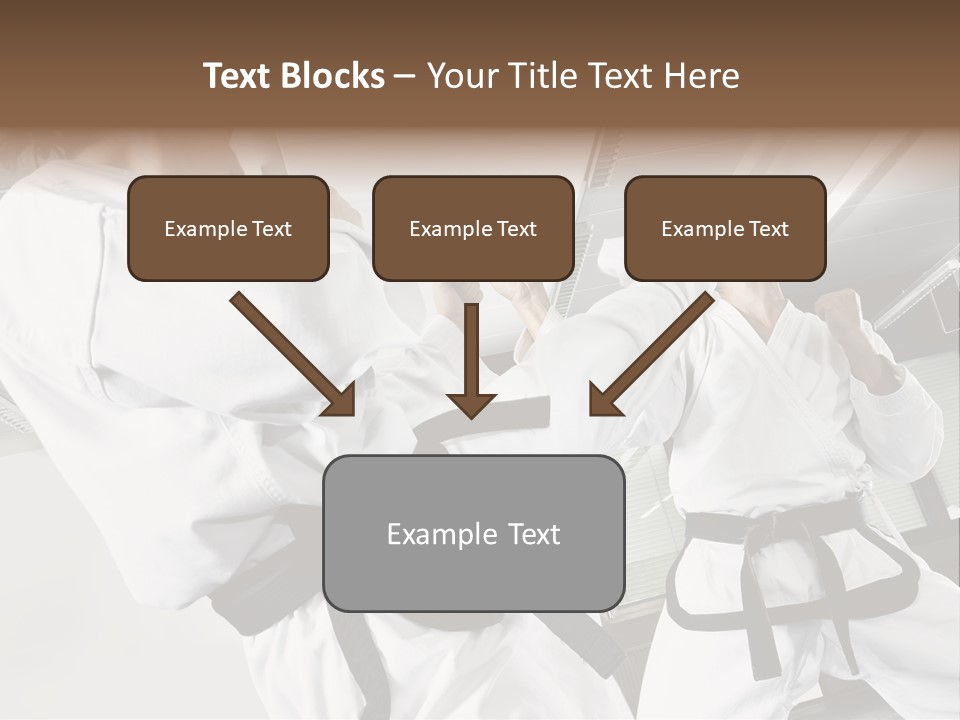 Exercise Foot Karate PowerPoint Template