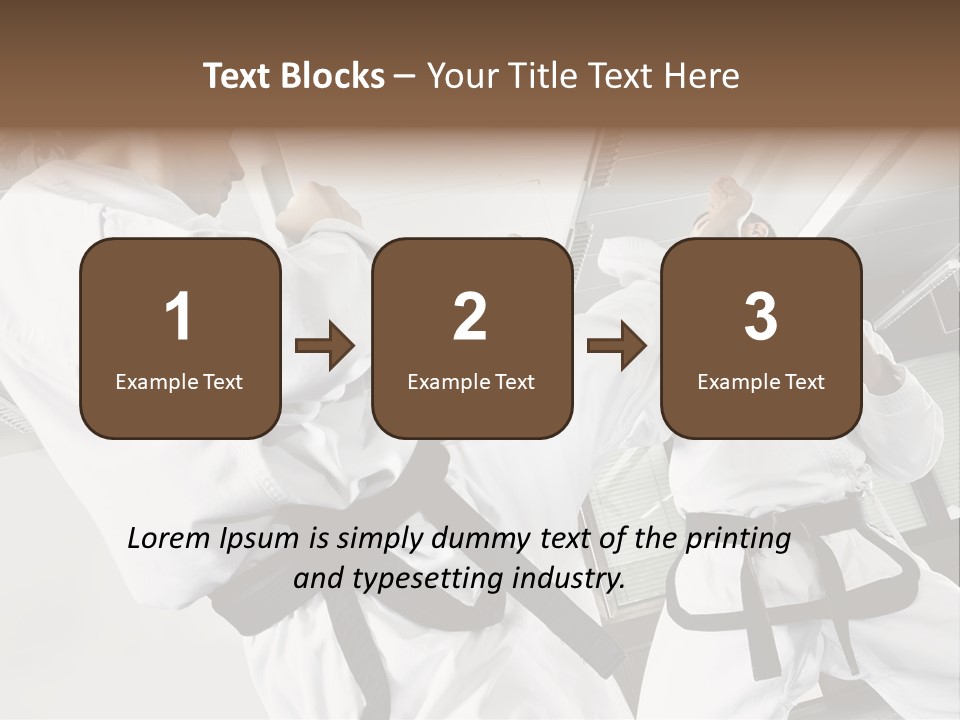 Exercise Foot Karate PowerPoint Template