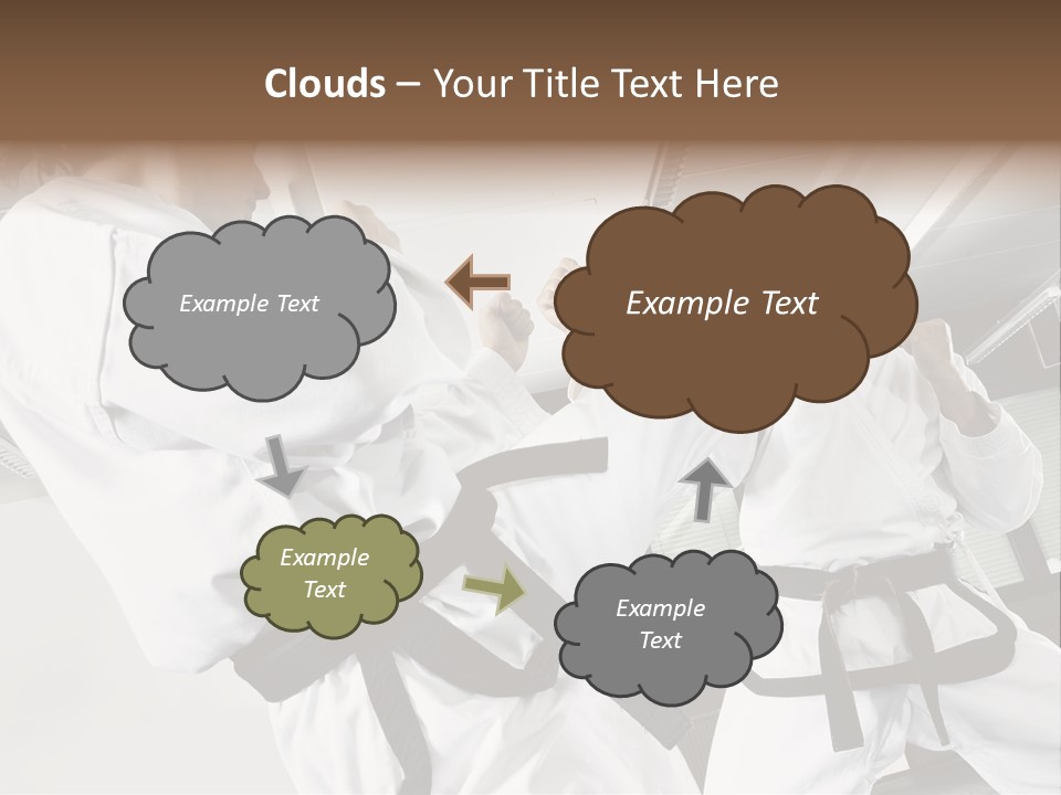 Exercise Foot Karate PowerPoint Template