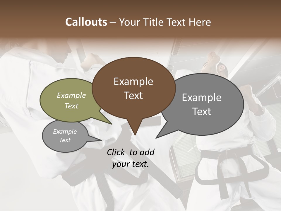 Exercise Foot Karate PowerPoint Template