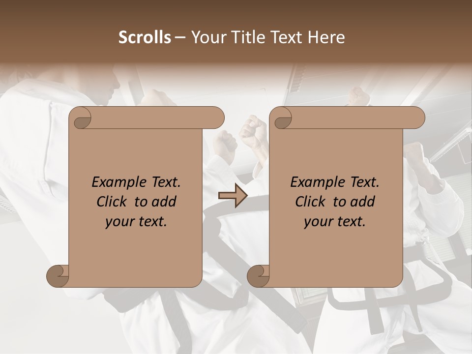Exercise Foot Karate PowerPoint Template