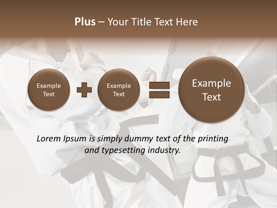 Exercise Foot Karate PowerPoint Template