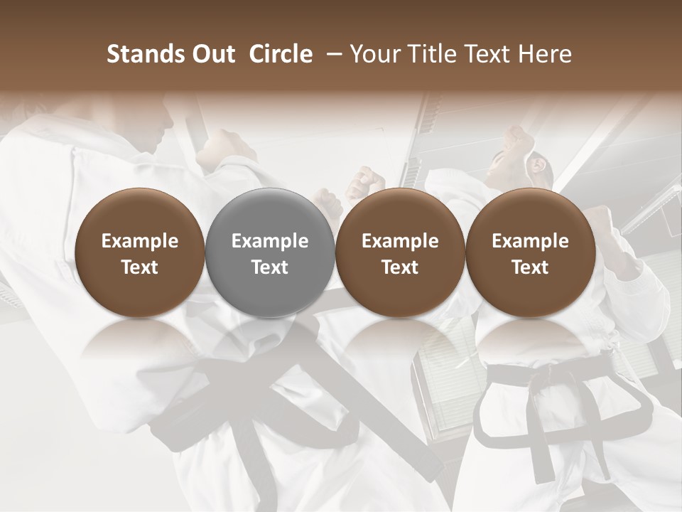 Exercise Foot Karate PowerPoint Template