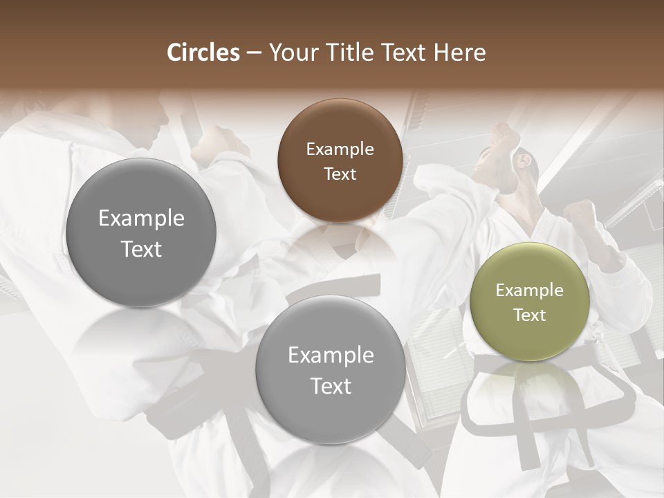 Exercise Foot Karate PowerPoint Template