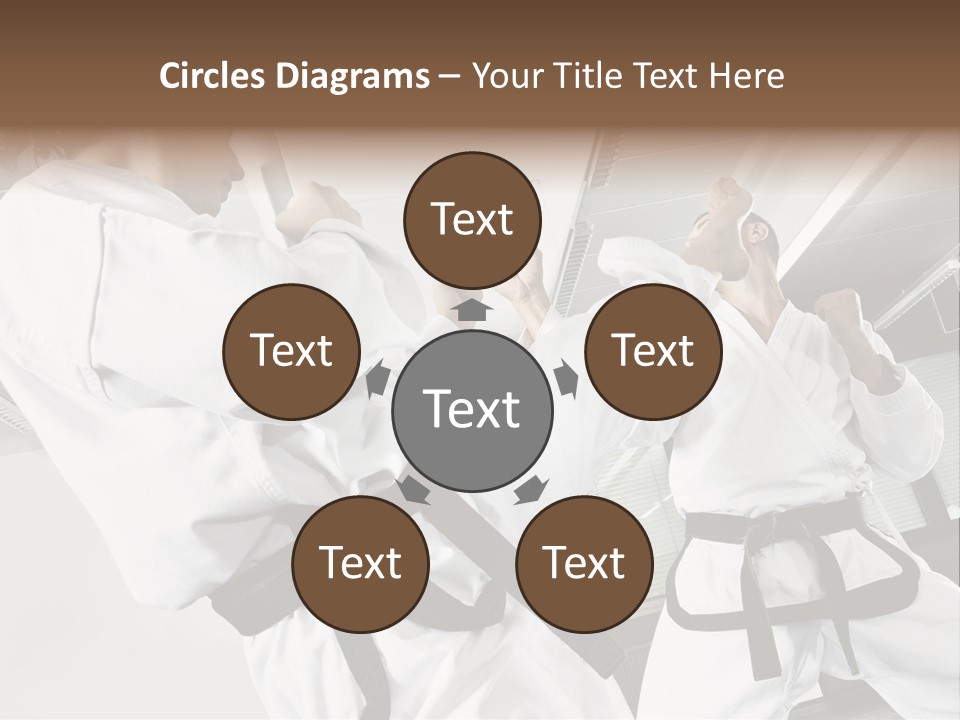 Exercise Foot Karate PowerPoint Template