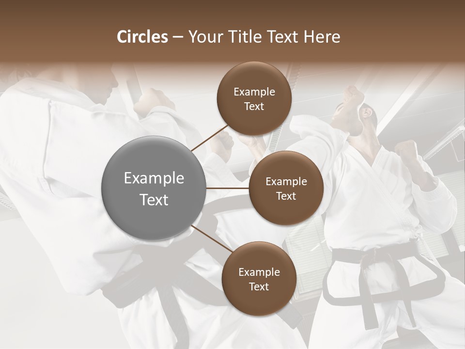 Exercise Foot Karate PowerPoint Template