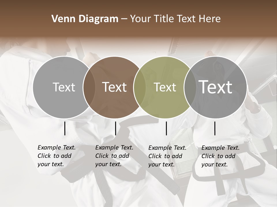 Exercise Foot Karate PowerPoint Template