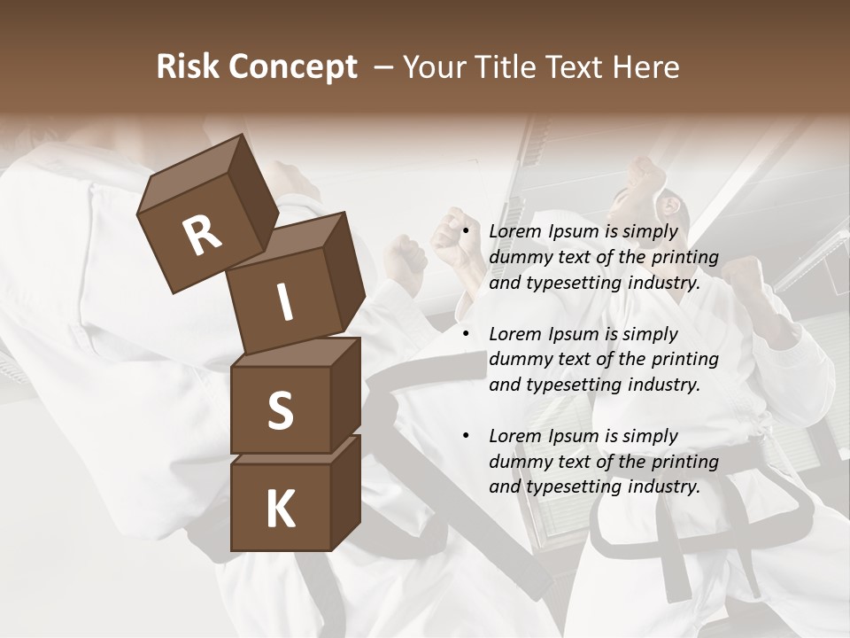 Exercise Foot Karate PowerPoint Template