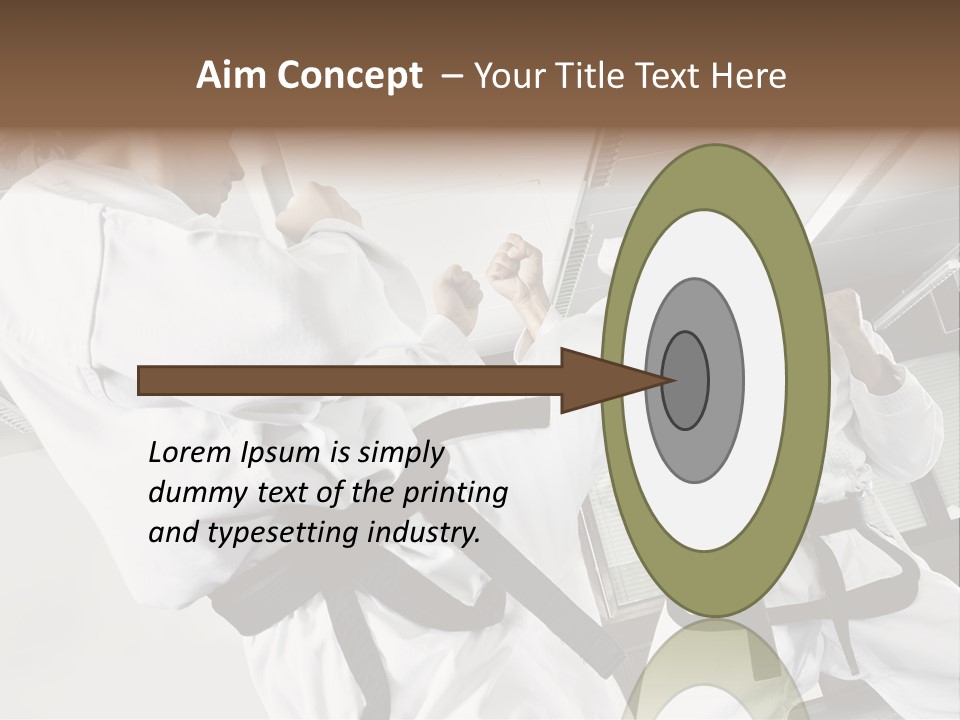 Exercise Foot Karate PowerPoint Template