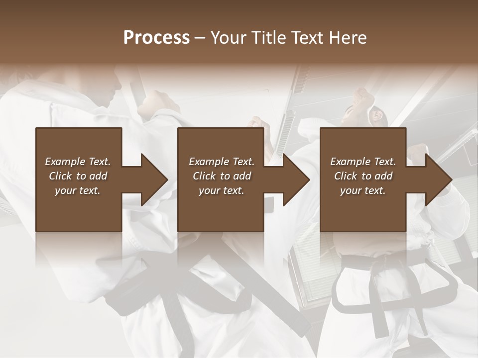 Exercise Foot Karate PowerPoint Template