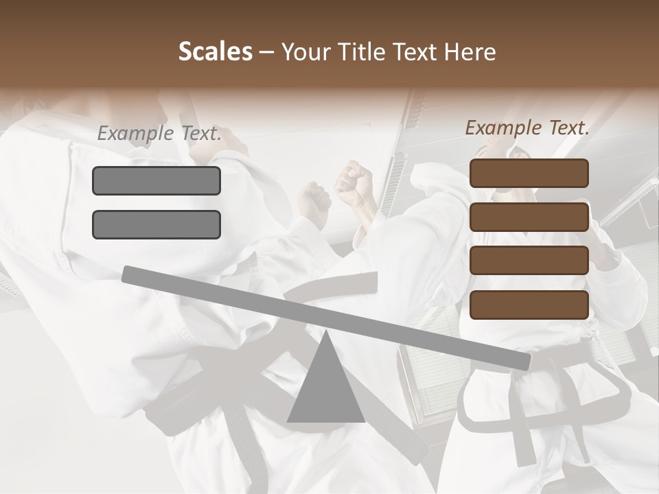 Exercise Foot Karate PowerPoint Template