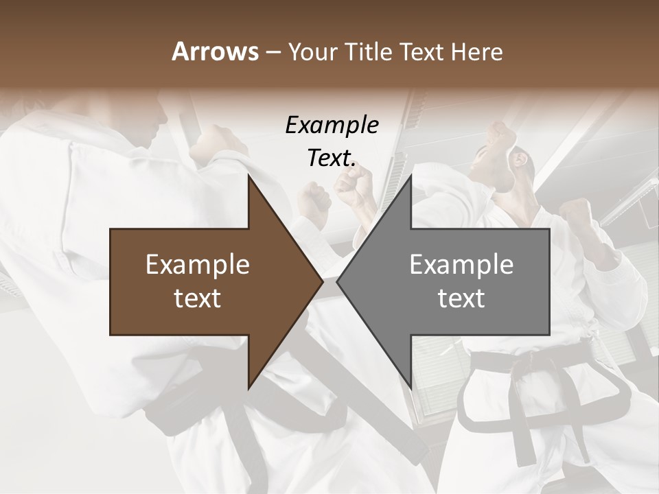 Exercise Foot Karate PowerPoint Template