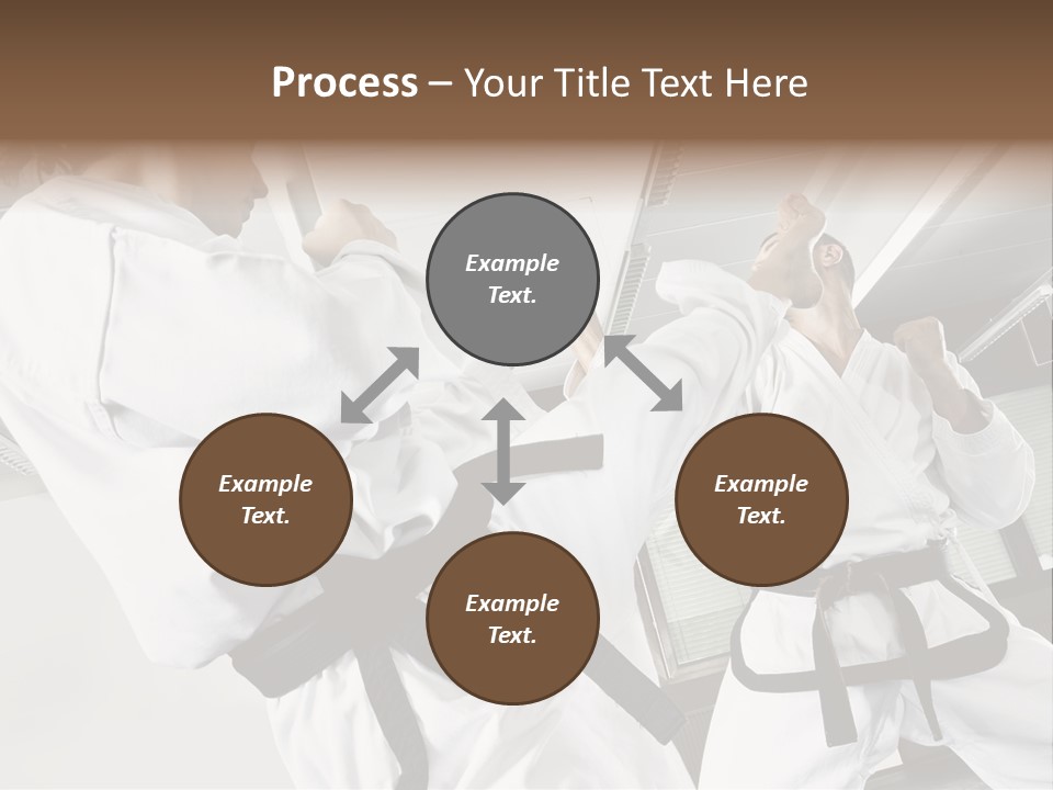 Exercise Foot Karate PowerPoint Template