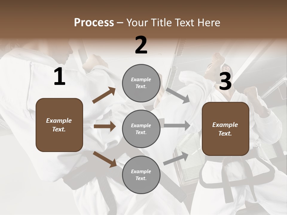 Exercise Foot Karate PowerPoint Template