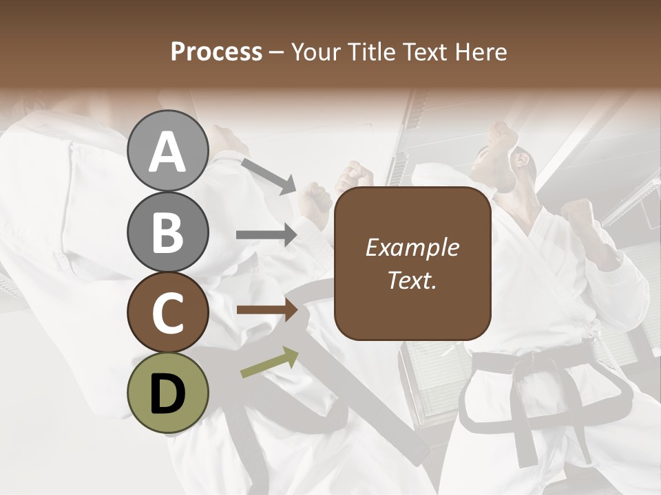 Exercise Foot Karate PowerPoint Template