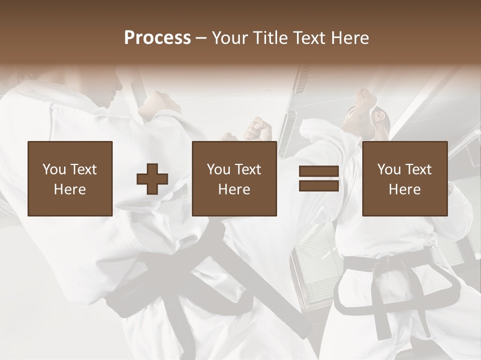 Exercise Foot Karate PowerPoint Template