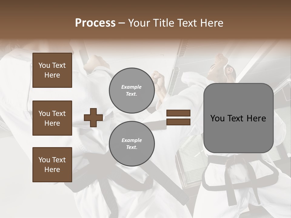 Exercise Foot Karate PowerPoint Template