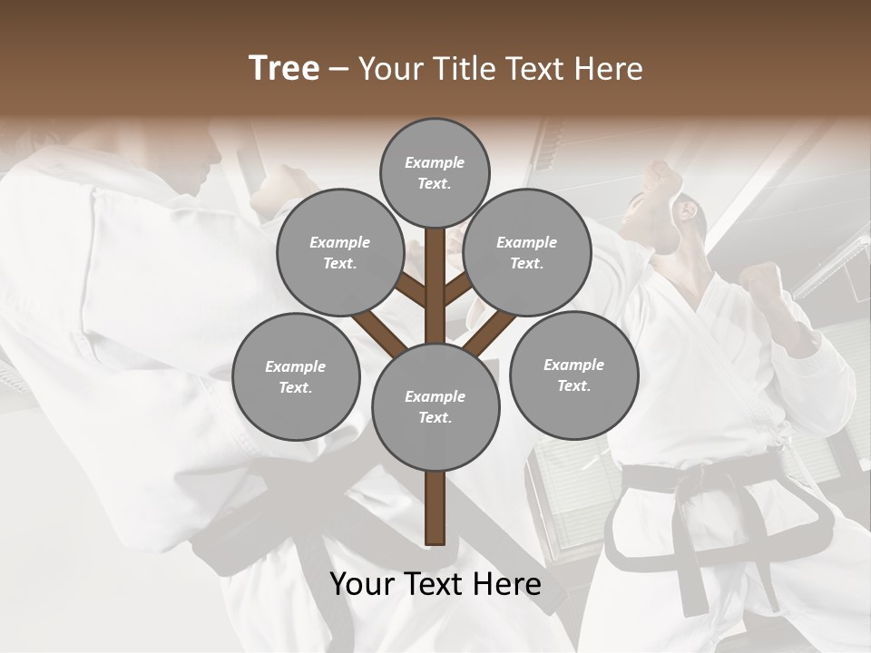 Exercise Foot Karate PowerPoint Template