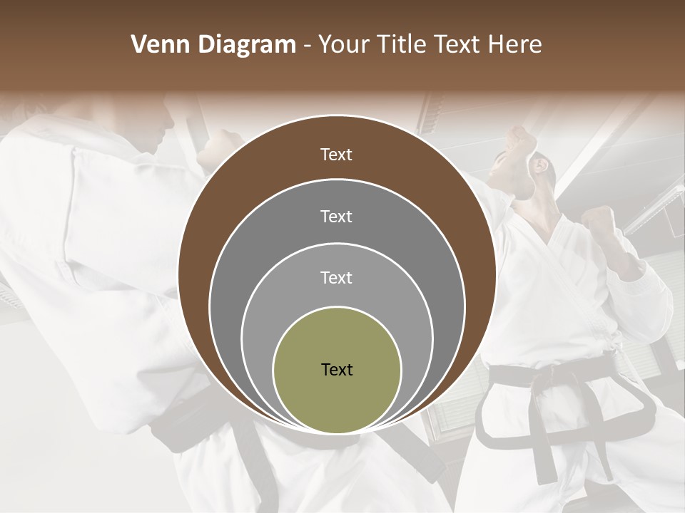 Exercise Foot Karate PowerPoint Template