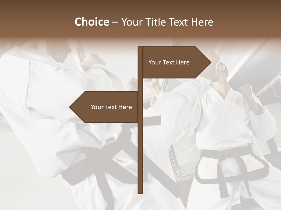 Exercise Foot Karate PowerPoint Template