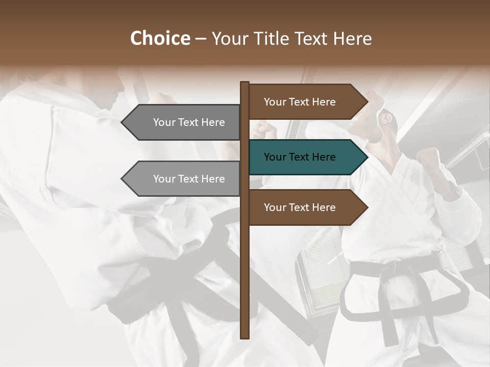 Exercise Foot Karate PowerPoint Template