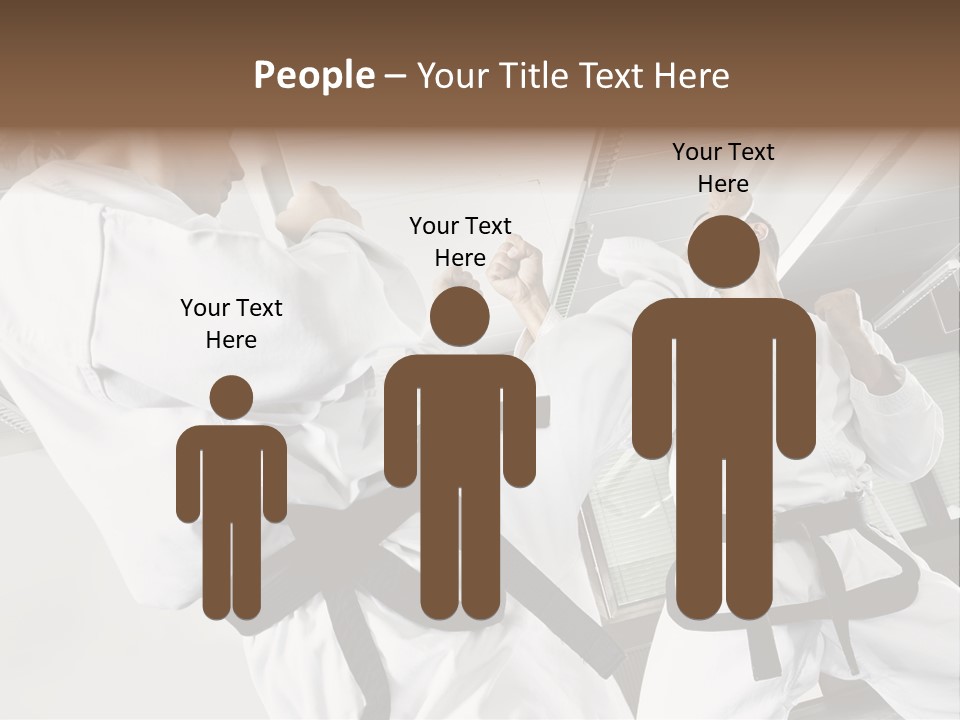 Exercise Foot Karate PowerPoint Template