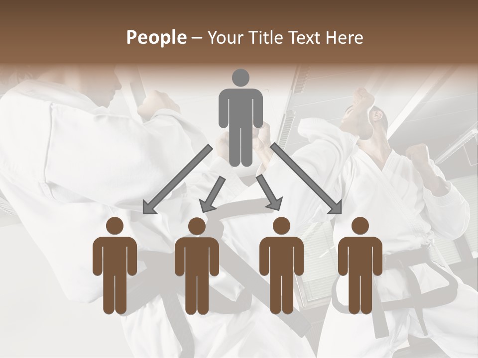 Exercise Foot Karate PowerPoint Template