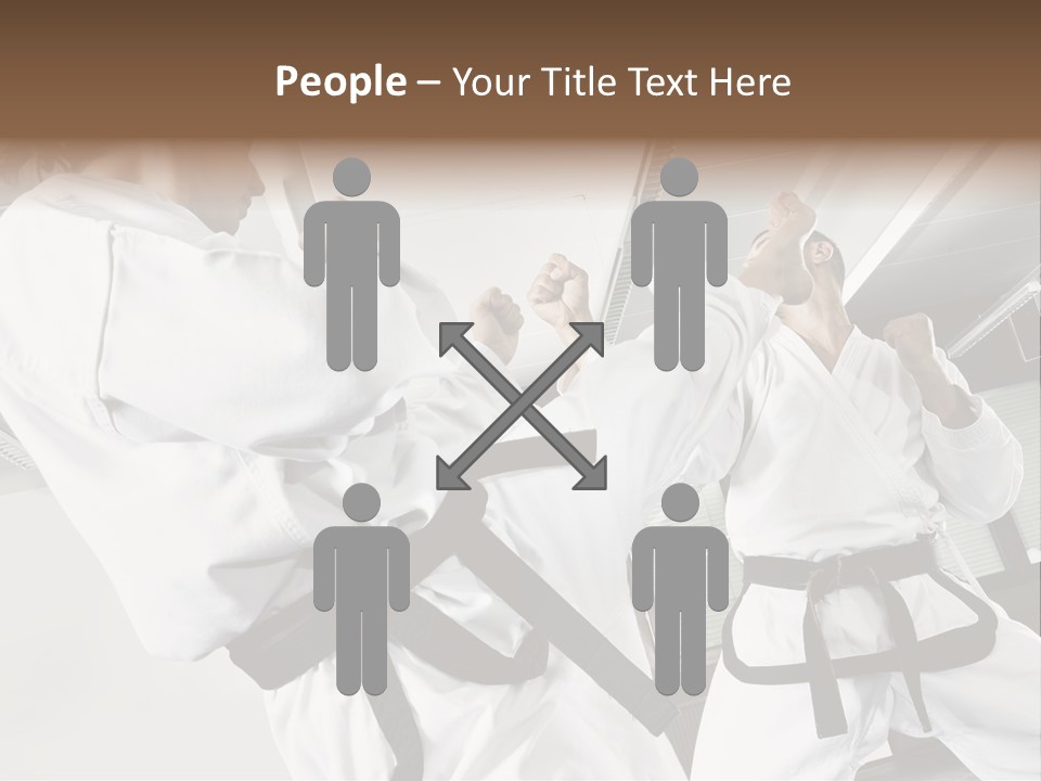 Exercise Foot Karate PowerPoint Template