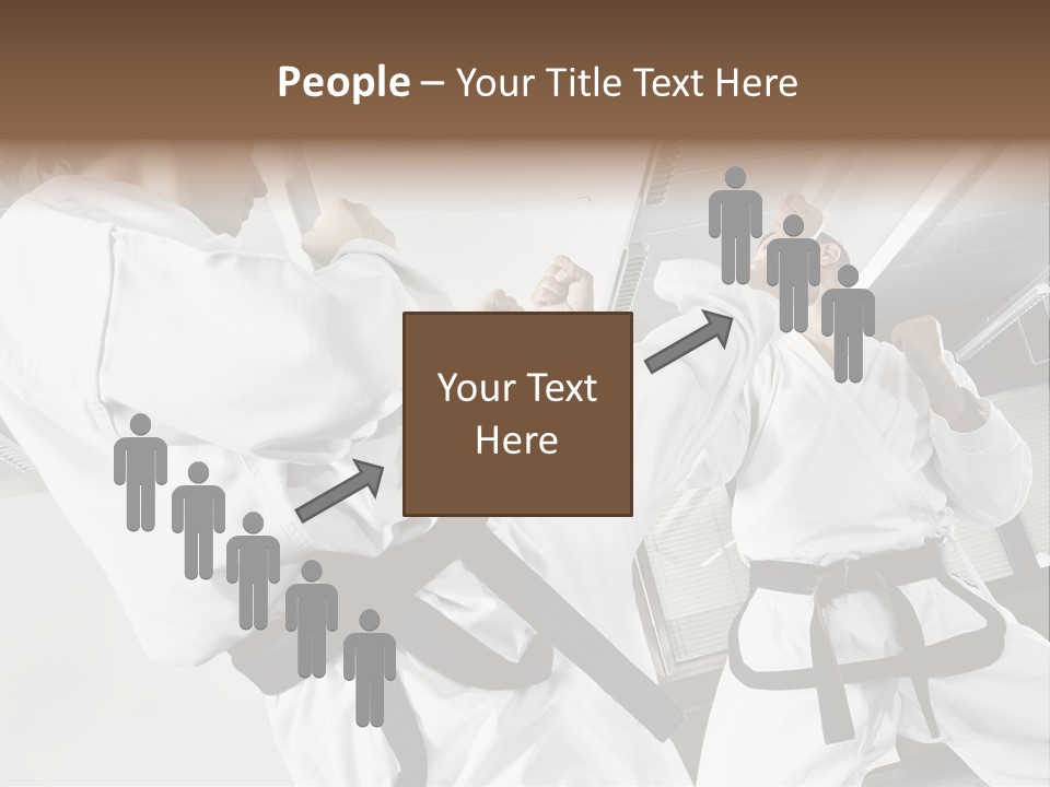 Exercise Foot Karate PowerPoint Template