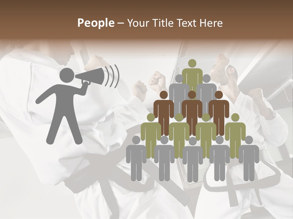 Exercise Foot Karate PowerPoint Template