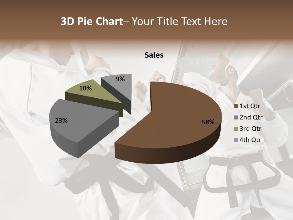 Exercise Foot Karate PowerPoint Template